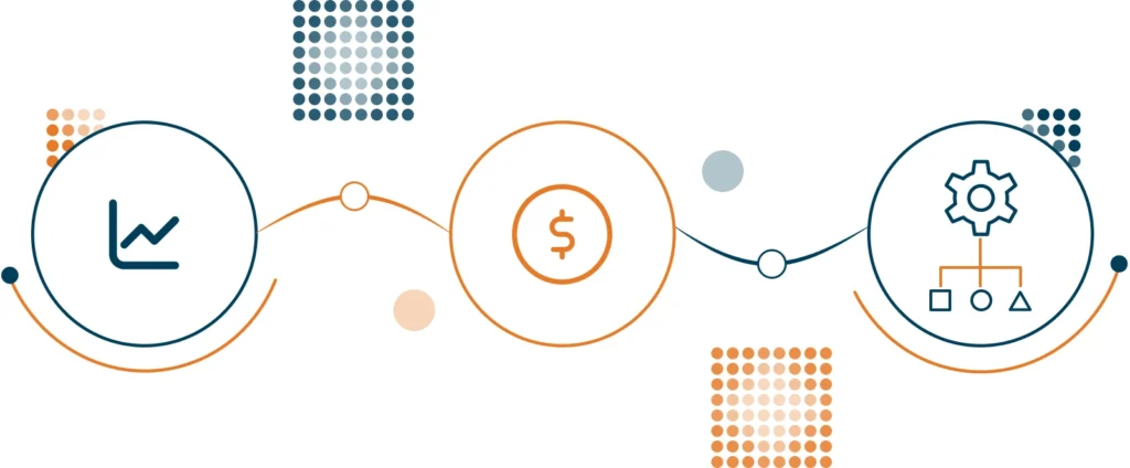SMEs - from data to decisions - intro infographic - flat circles